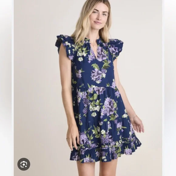 Vineyard Vines Tabatha Floral Dress - L & NWT - Picture 1 of 4